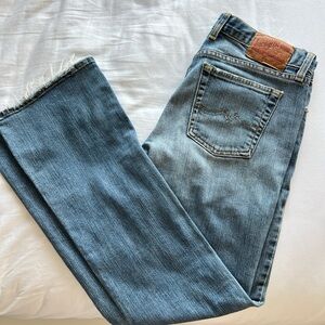 Lucky Brand Light Blue Bootcut Jeans with Frayed Hem